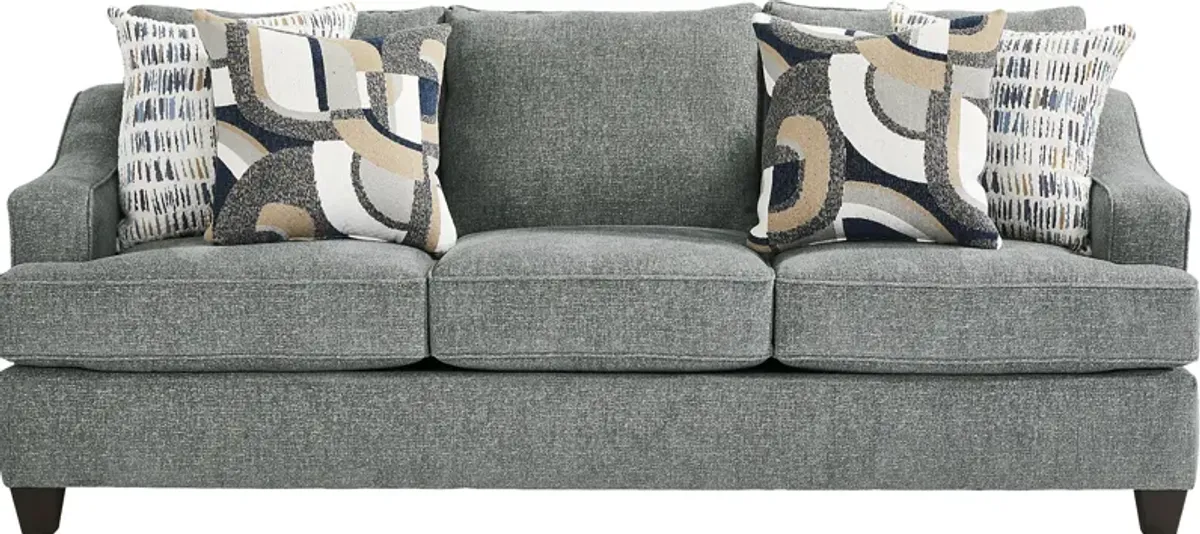 Riley Blue Gel Foam Sleeper Sofa