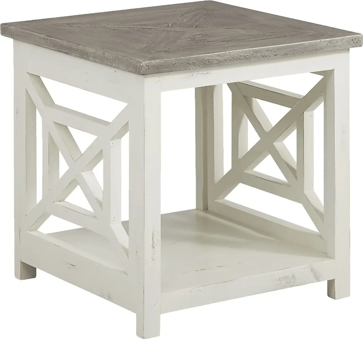 Shelton Ivory 7 pc Living Room with Sleeper