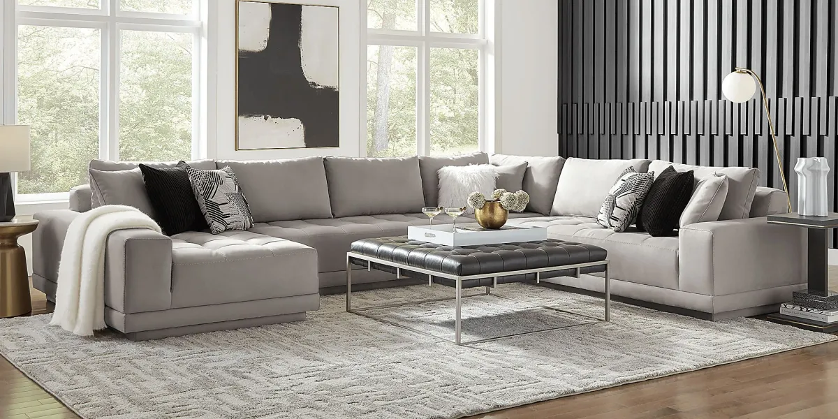 Milano Platinum 4 Pc Sectional