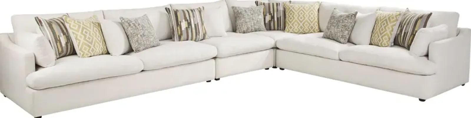 Aldon Park White 4 Pc Sectional