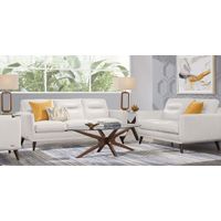 San Salerno White 7 Pc Living Room