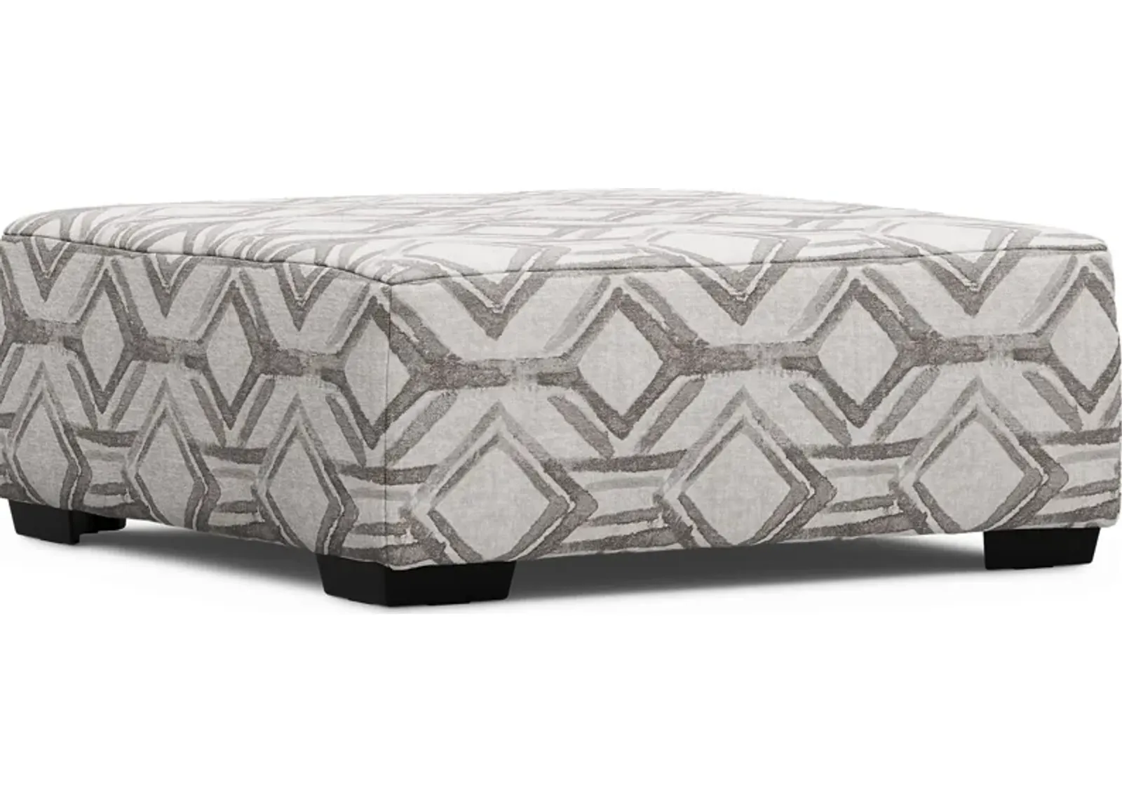 Moreau Street Gray Cocktail Ottoman