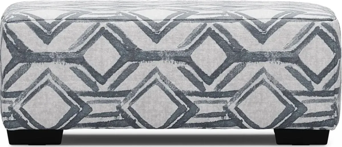 Moreau Street Black Cocktail Ottoman