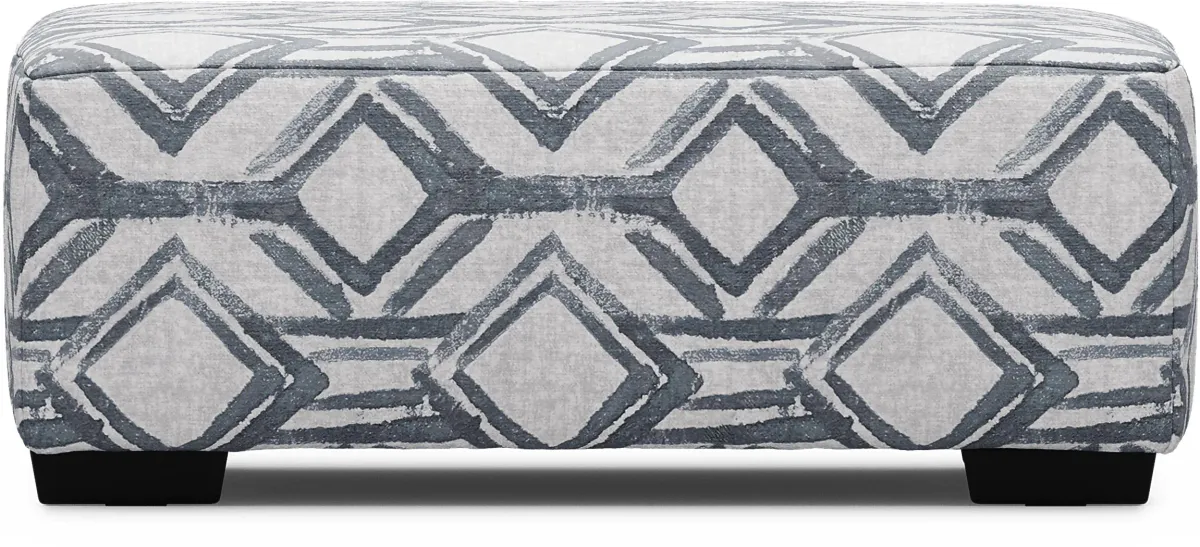 Moreau Street Black Cocktail Ottoman