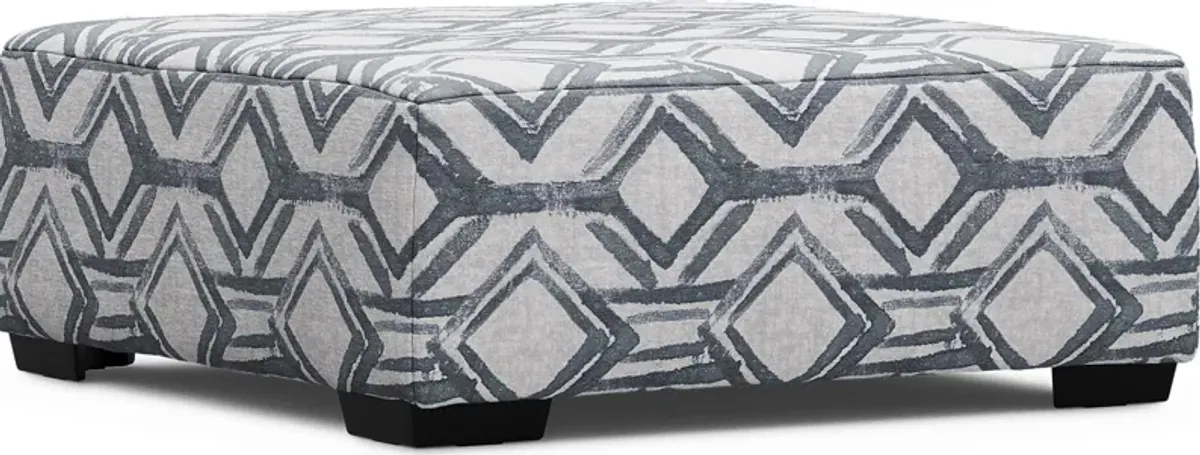 Moreau Street Black Cocktail Ottoman