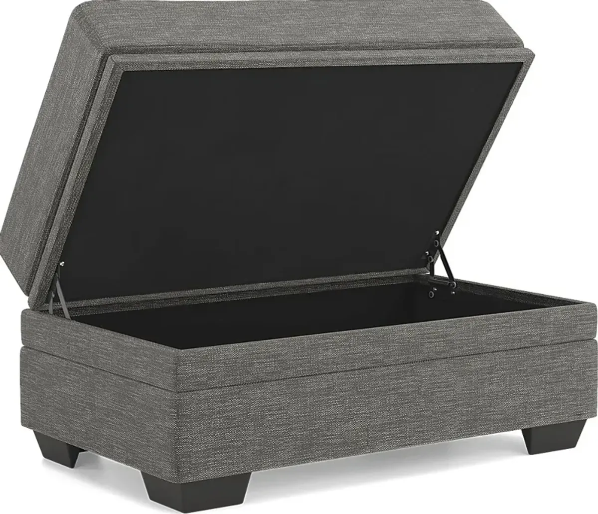 Copley Court Pewter Storage Ottoman