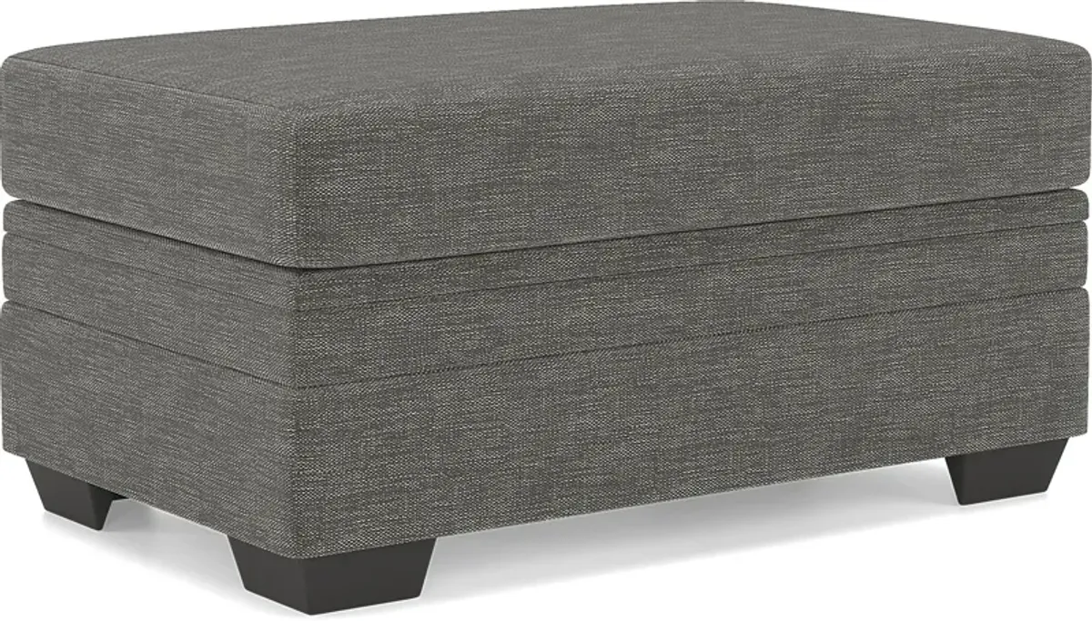 Copley Court Pewter Storage Ottoman