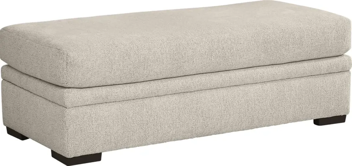 Wildwood Grove Beige Storage Ottoman