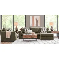 Melbourne Olive 5 Pc Sectional Living Room