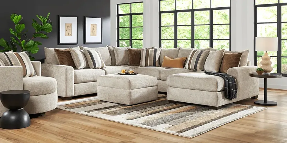 Martin Brown 6 Pc Sectional Living Room