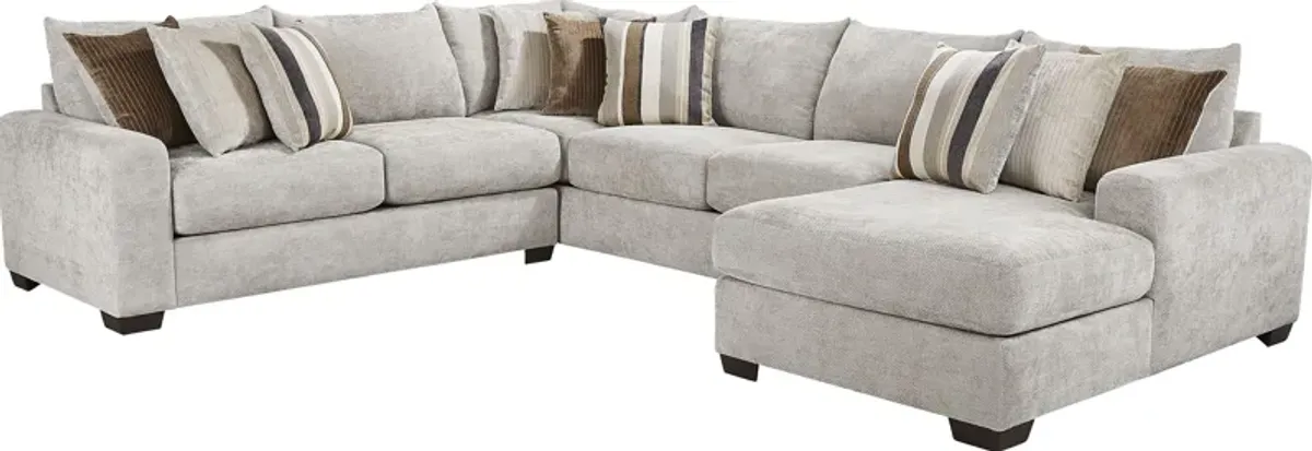 Martin Gray 6 Pc Sectional Living Room