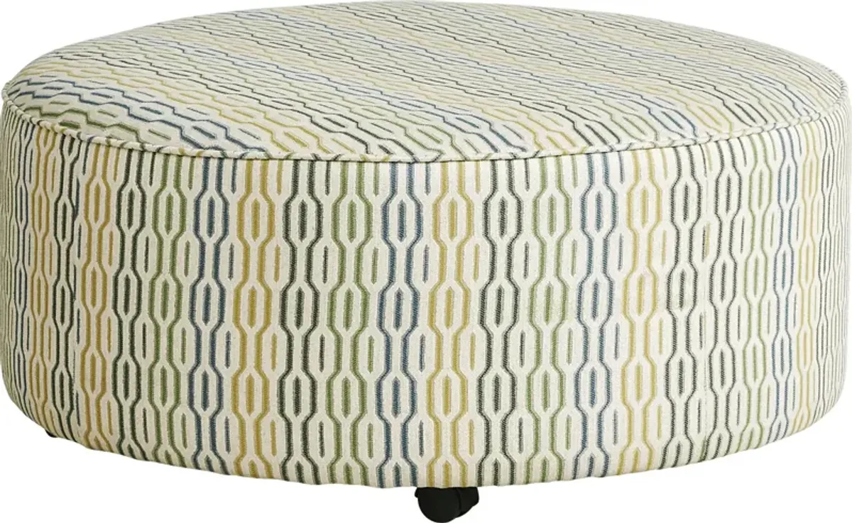 Briar Street Ivory Cocktail Ottoman