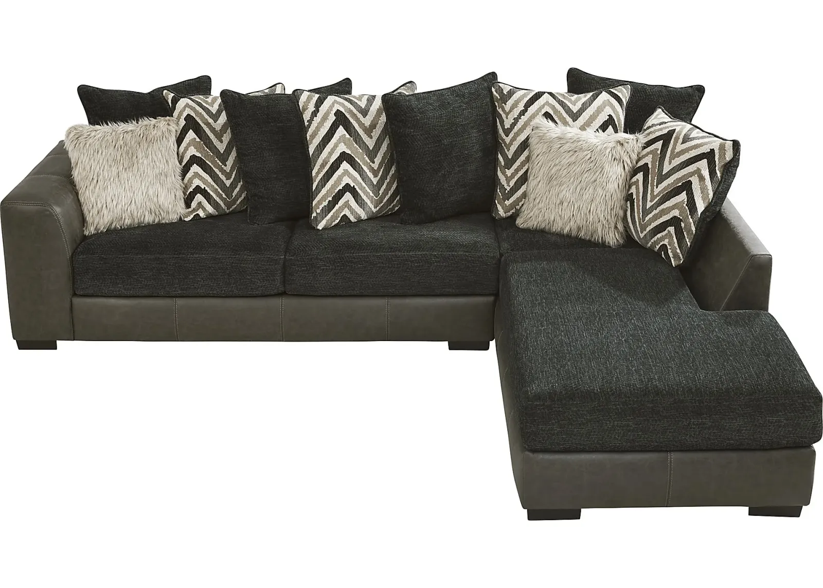 Novelia Black 2 Pc Sectional