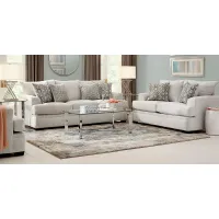 Blair Park Beige 7 Pc Living Room with Gel Foam Sleeper Sofa