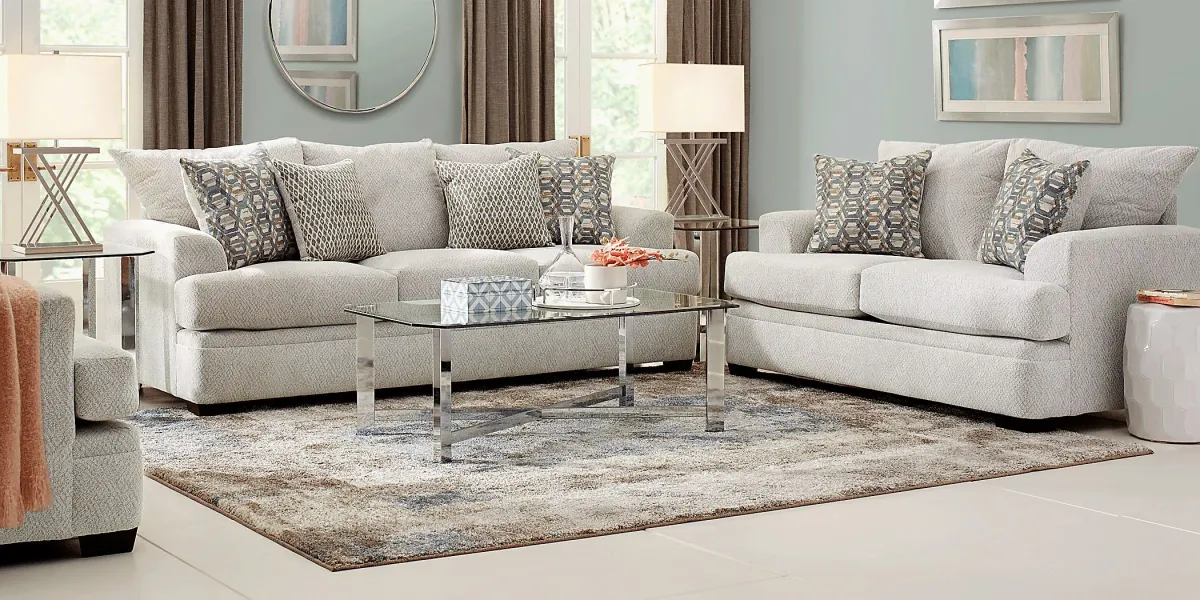 Blair Park Beige 7 Pc Living Room with Sleeper Sofa