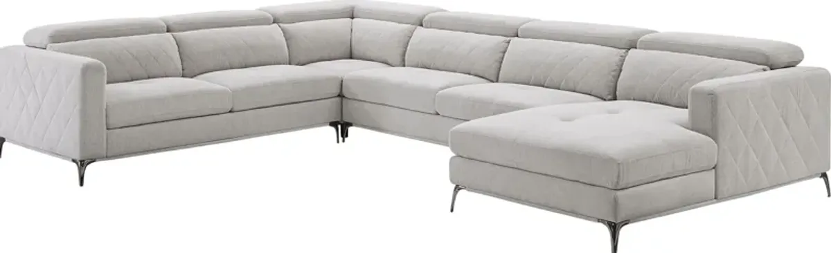 Via Sorrento Dove 4 Pc Sectional