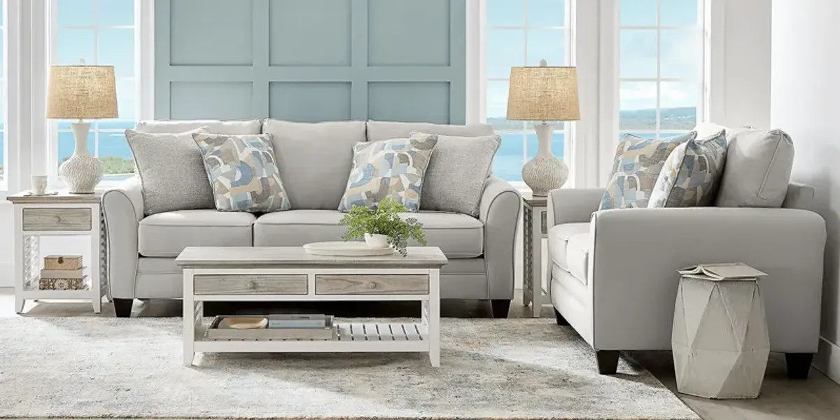 Coralville Gray 7 Pc Living Room