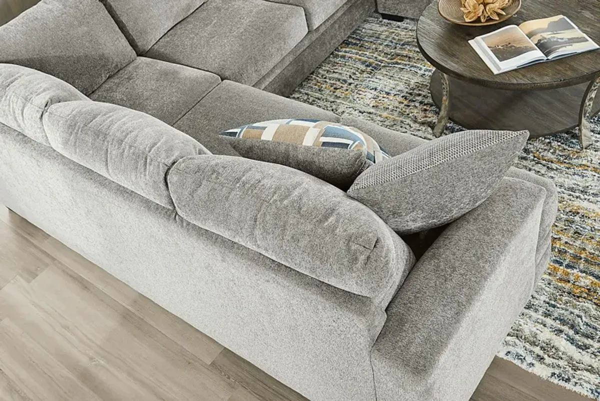 Copley Place Slate 2 Pc Sleeper Sectional