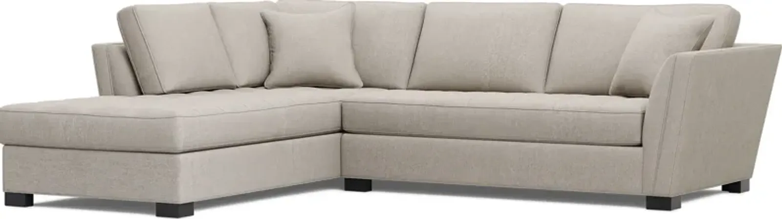 Calvin Heights Mushroom Textured 2 Pc Sectional