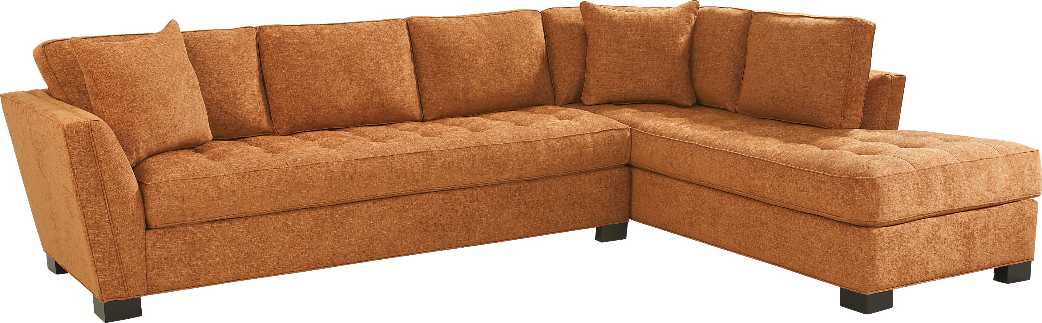 Calvin Heights Russet Textured 2 Pc XL Sectional