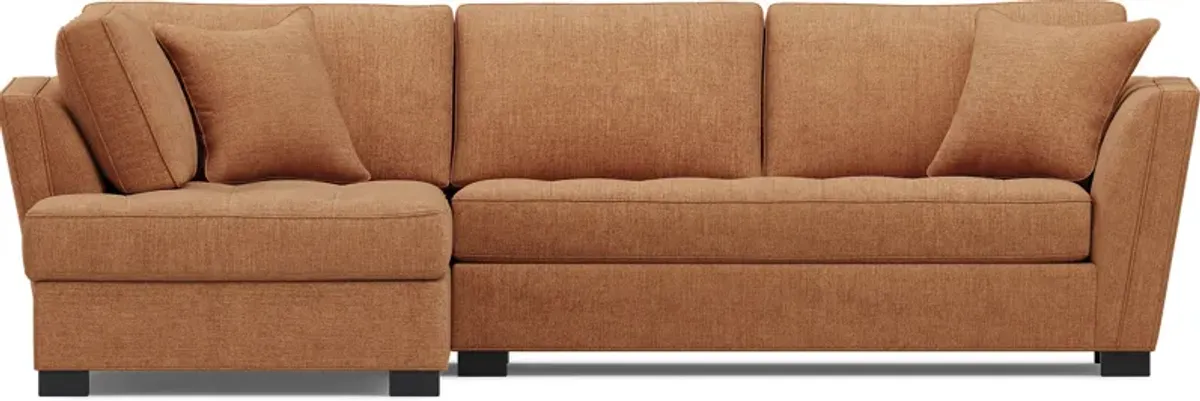 Calvin Heights Russet Textured 2 Pc Sectional