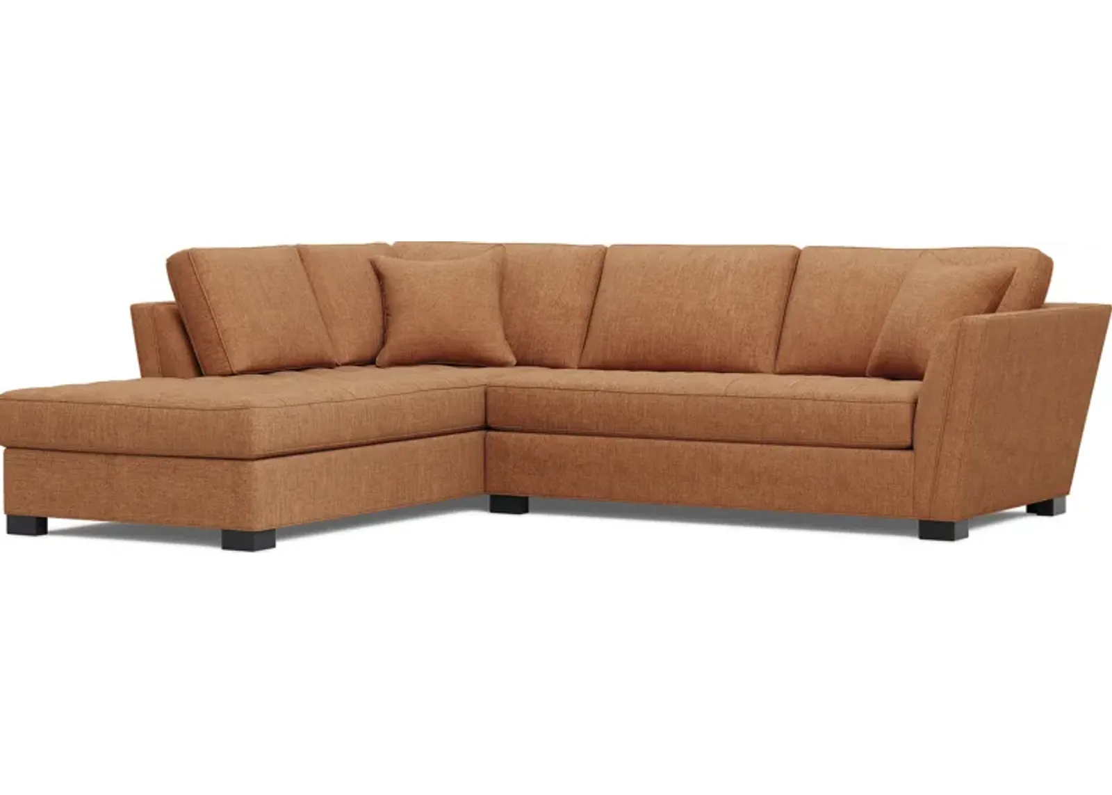 Calvin Heights Russet Textured 2 Pc Sectional