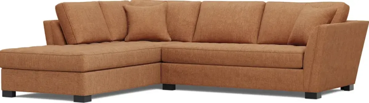 Calvin Heights Russet Textured 2 Pc Sectional