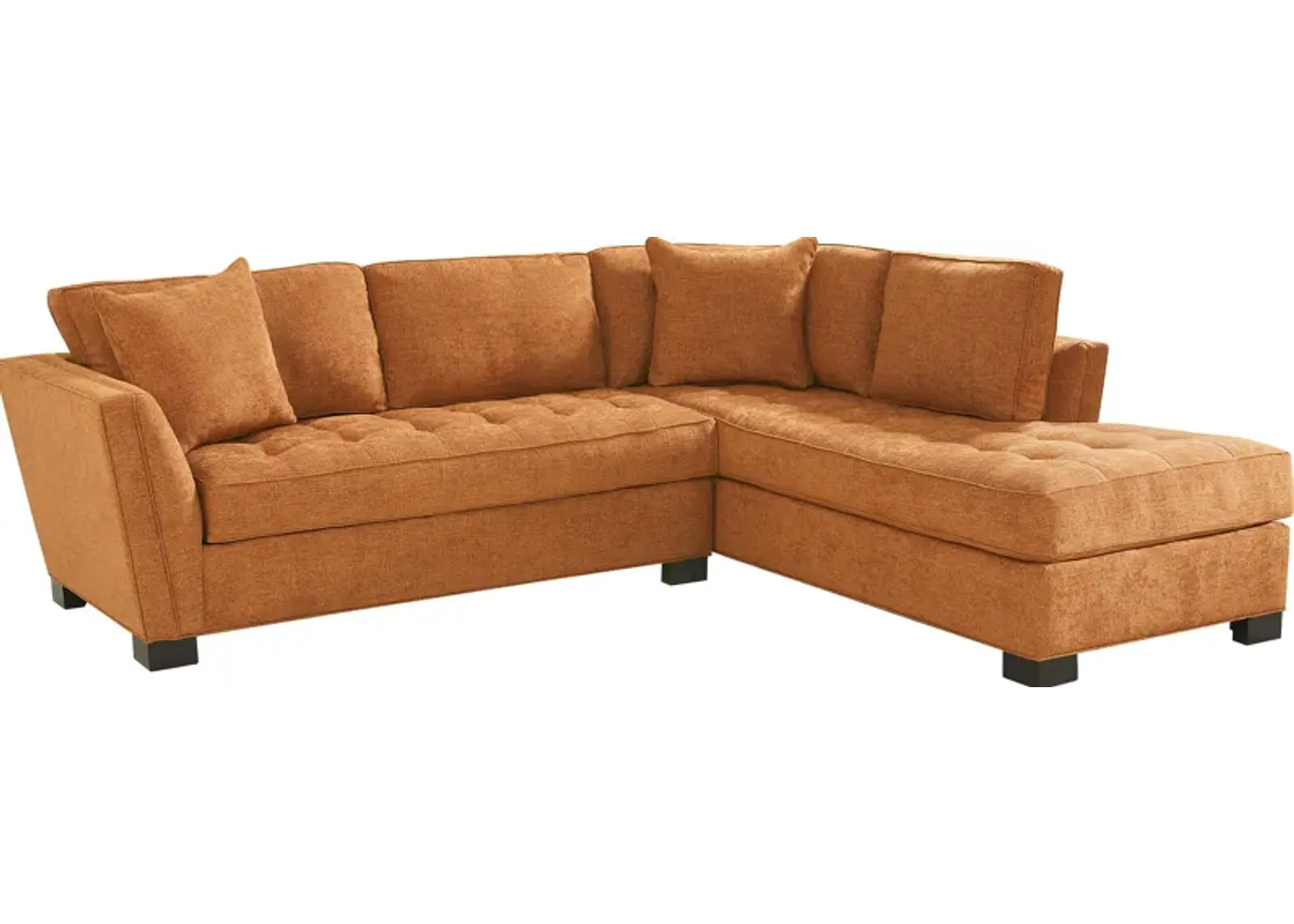 Calvin Heights Russet Textured 2 Pc Sectional