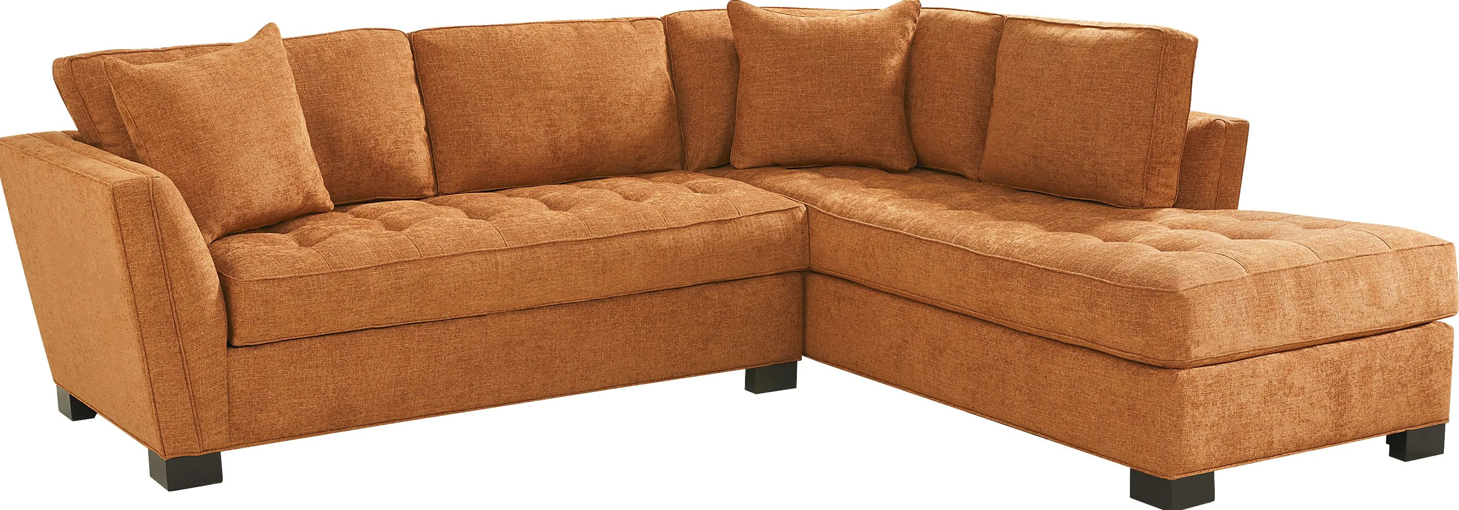 Calvin Heights Russet Textured 2 Pc Sectional