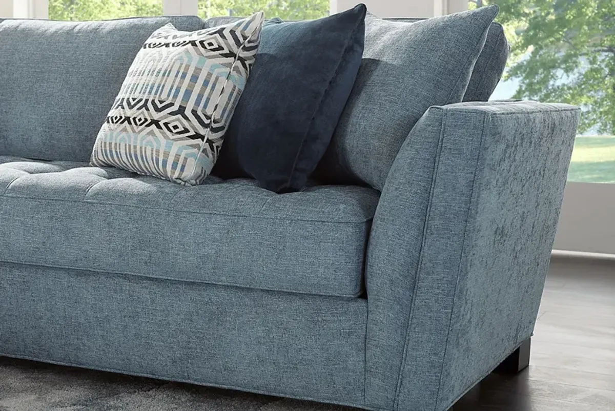 Calvin Heights Chambray Textured 2 Pc Sectional