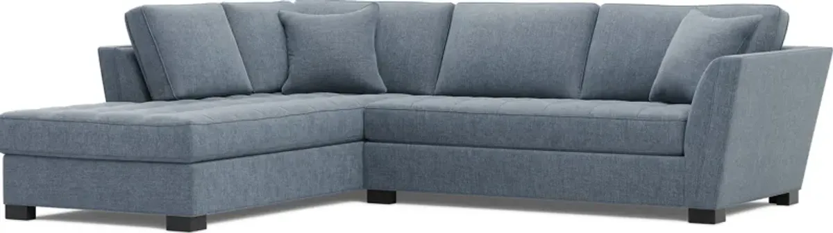 Calvin Heights Chambray Textured 2 Pc Sectional