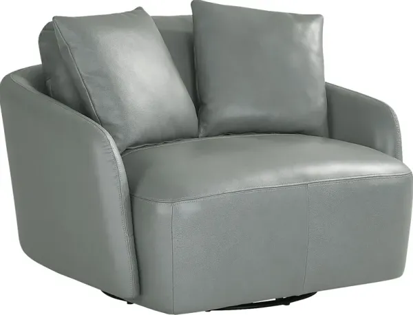 Rogan Place Blue Swivel Chair