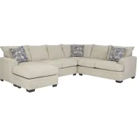 Copley Court Parchment 2 Pc Sleeper Sectional