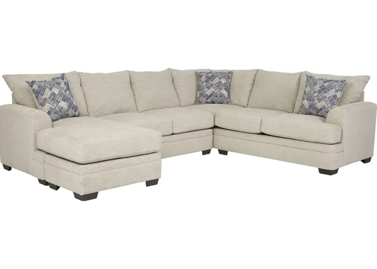 Copley Court Parchment 2 Pc Sleeper Sectional