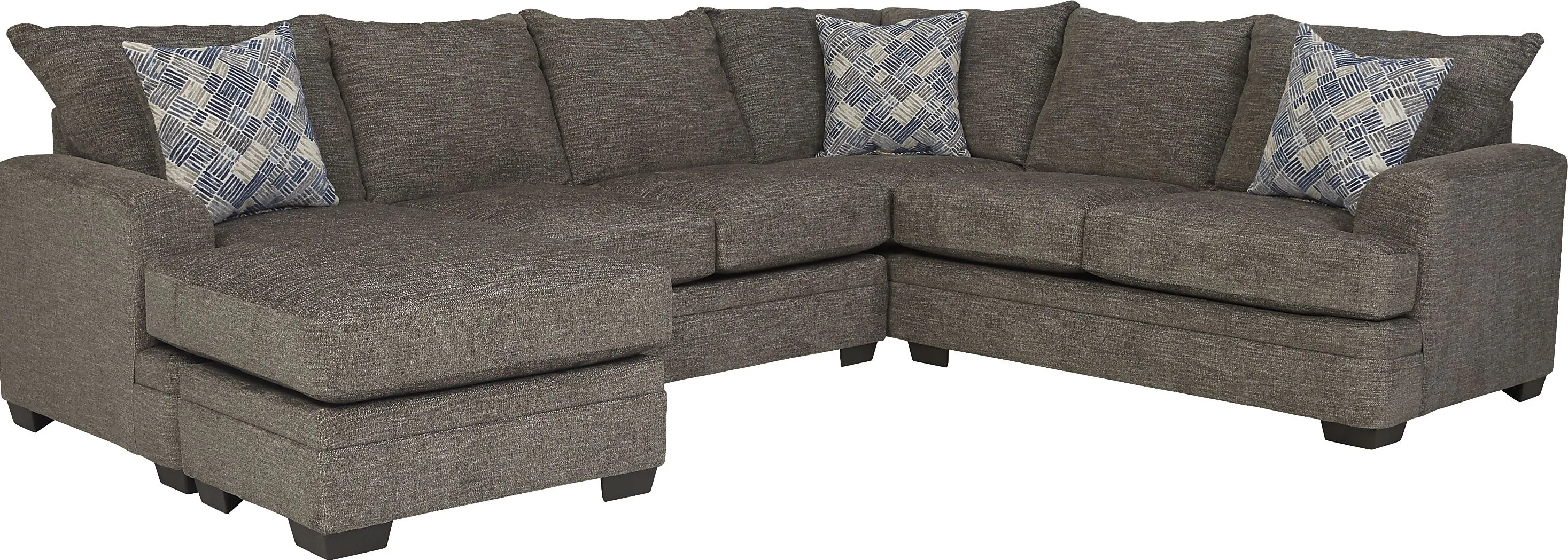 Copley Court Pewter 2 Pc Sleeper Sectional