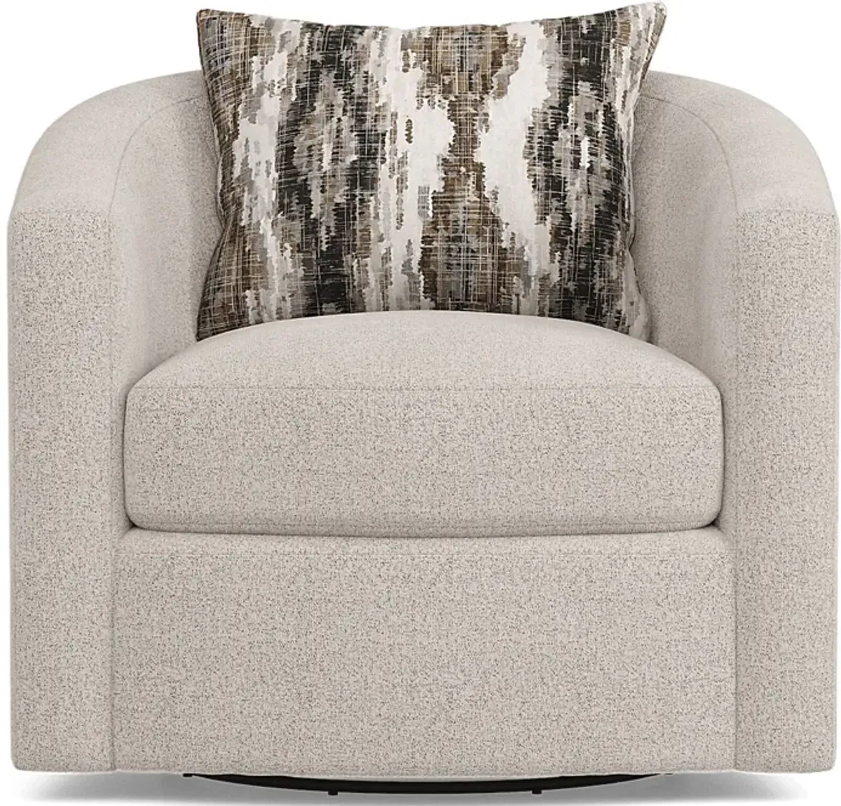 Wildwood Grove Beige Swivel Chair