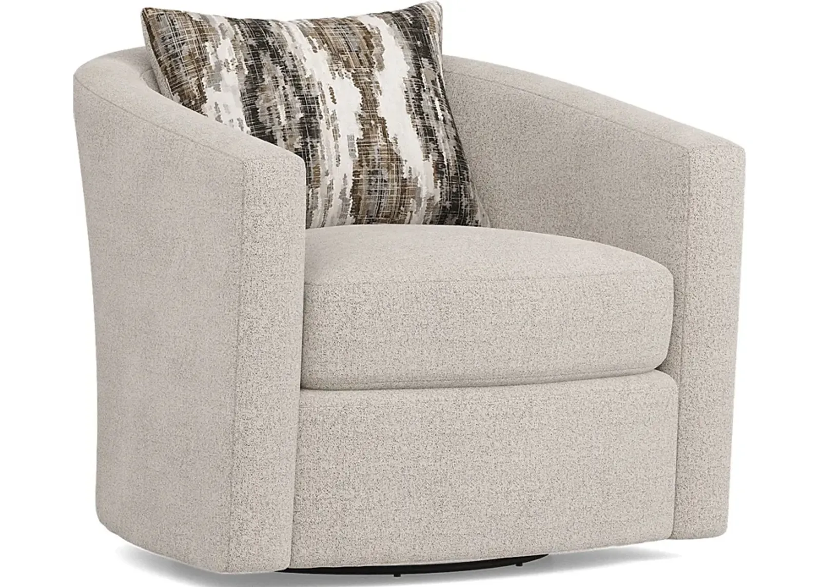 Wildwood Grove Beige Swivel Chair