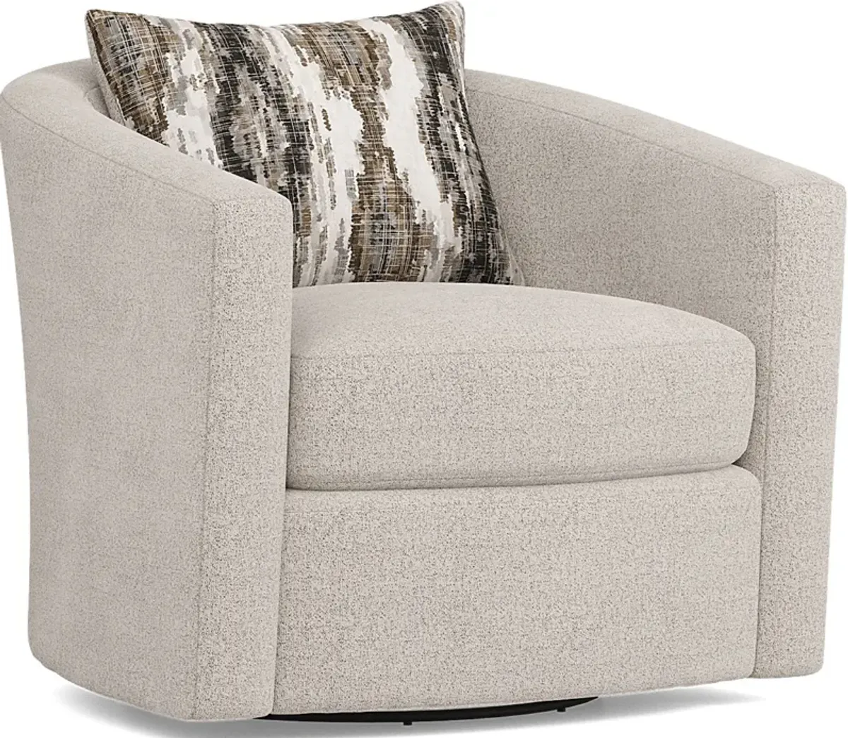 Wildwood Grove Beige Swivel Chair