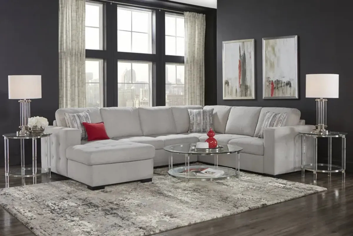 Kirkwell Gray 3 Pc Sleeper Sectional