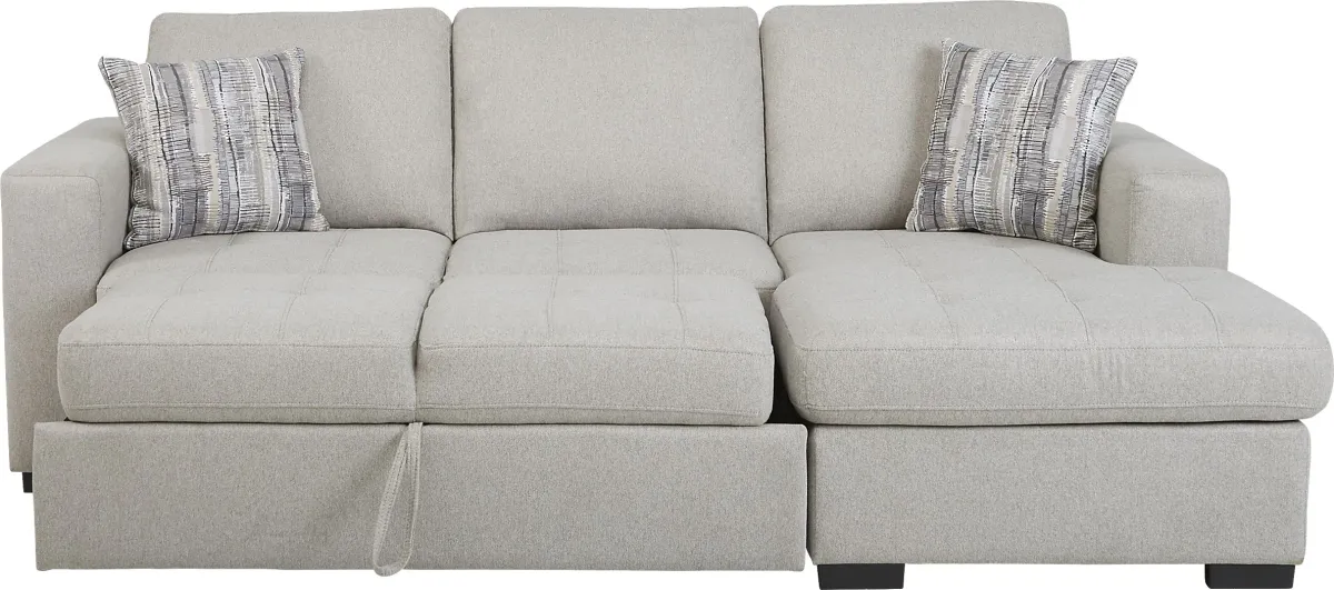 Kirkwell Gray 2 Pc Sleeper Sectional
