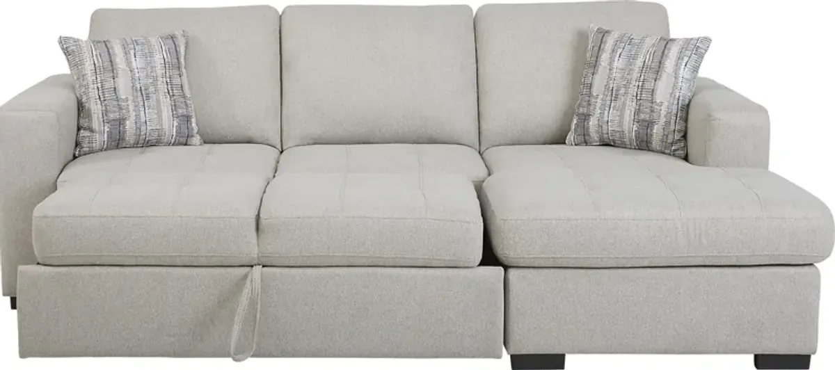 Kirkwell Gray 2 Pc Sleeper Sectional