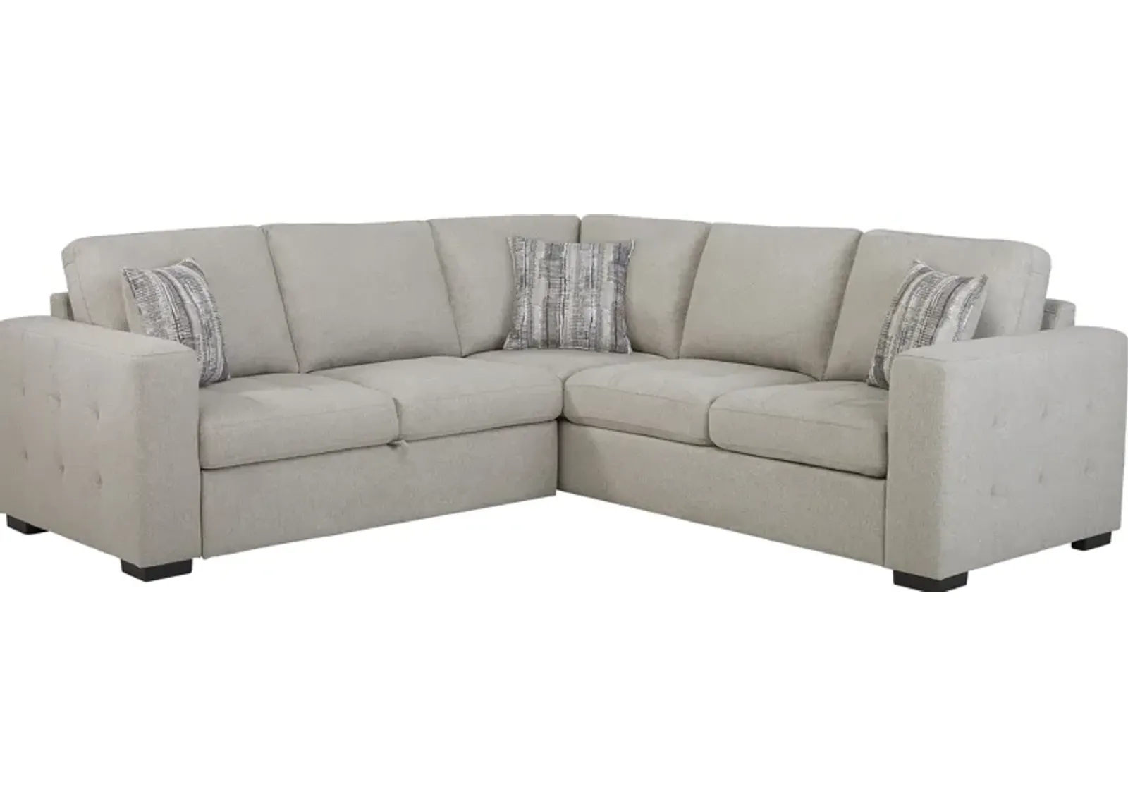 Kirkwell Gray 2 Pc Sleeper Sectional