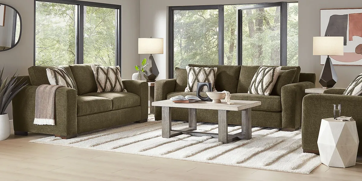 Melbourne Olive 5 Pc Living Room