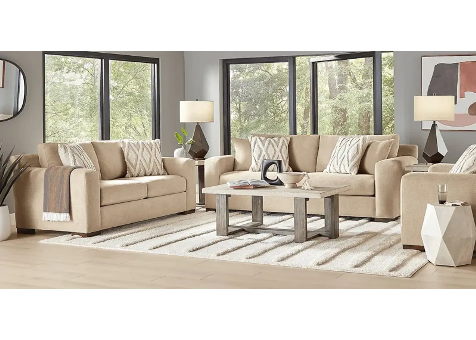 Melbourne Beige 5 Pc Living Room