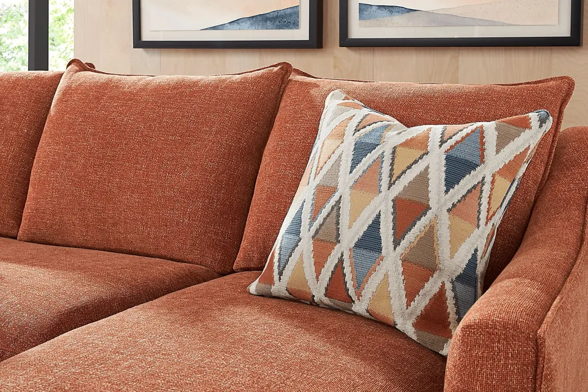 Soho Place Russet 6 Pc Living Room with Sleeper Chaise Sofa