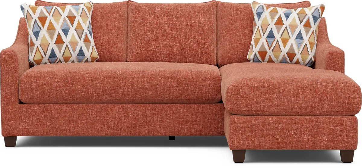 Soho Place Russet 6 Pc Living Room with Sleeper Chaise Sofa