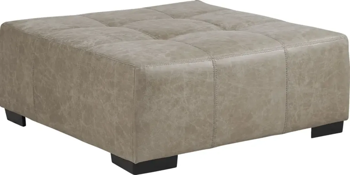 Novelia Beige Cocktail Ottoman