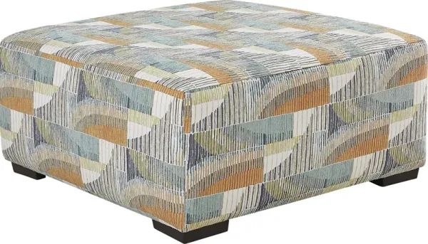 Delcrest White Cocktail Ottoman