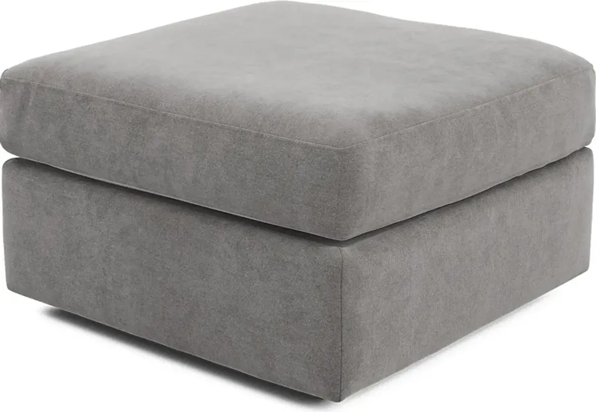 ModularOne Gray Bumper Ottoman