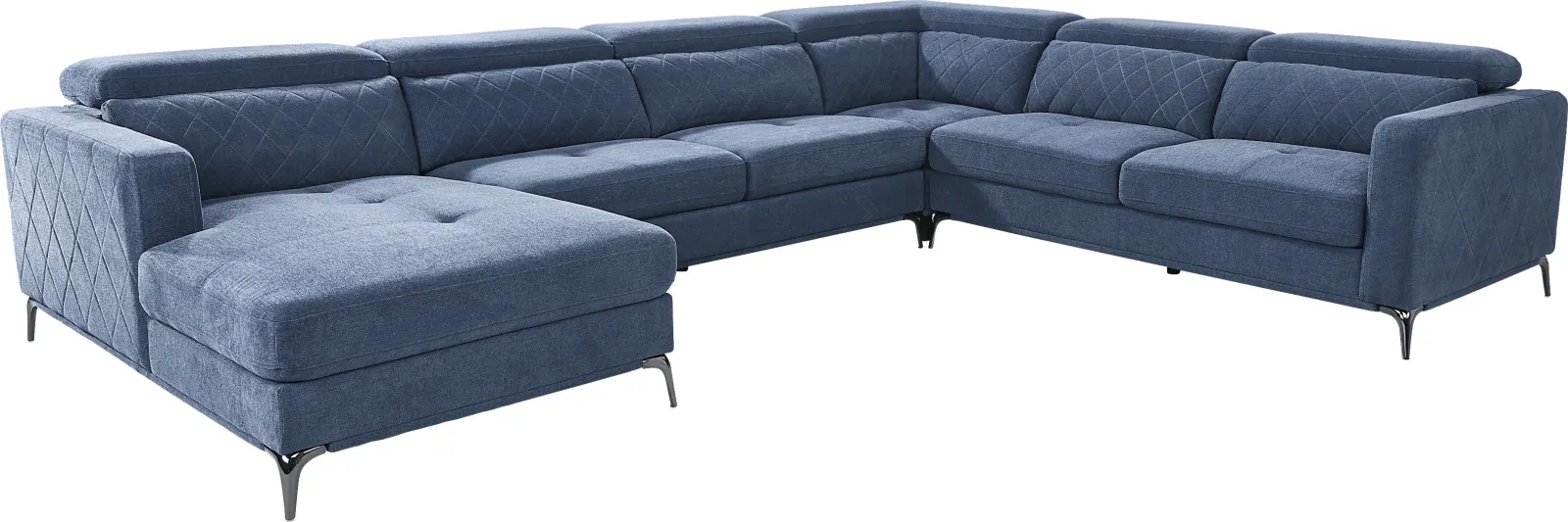 Via Sorrento Blue 4 Pc Sectional